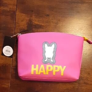 Cosmetic Bag - Pink 'Happy'